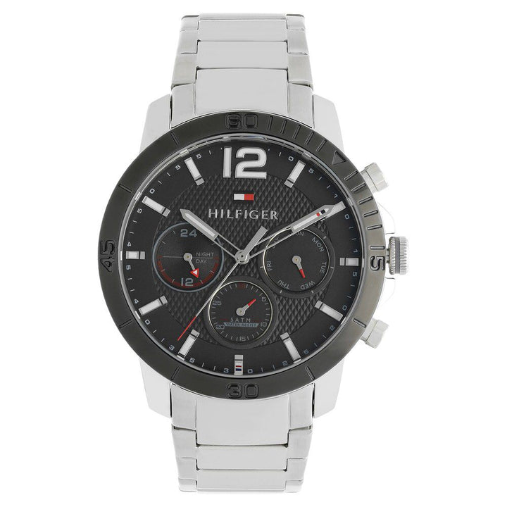 Tommy Hilfiger Quartz Multifunction Grey Dial Stainless Steel Strap Watch for Men-NCTH1791272