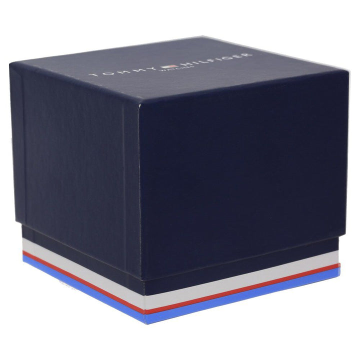 Tommy Hilfiger Quartz Analog Black Dial Leather Strap Watch for Men-TH1791285J