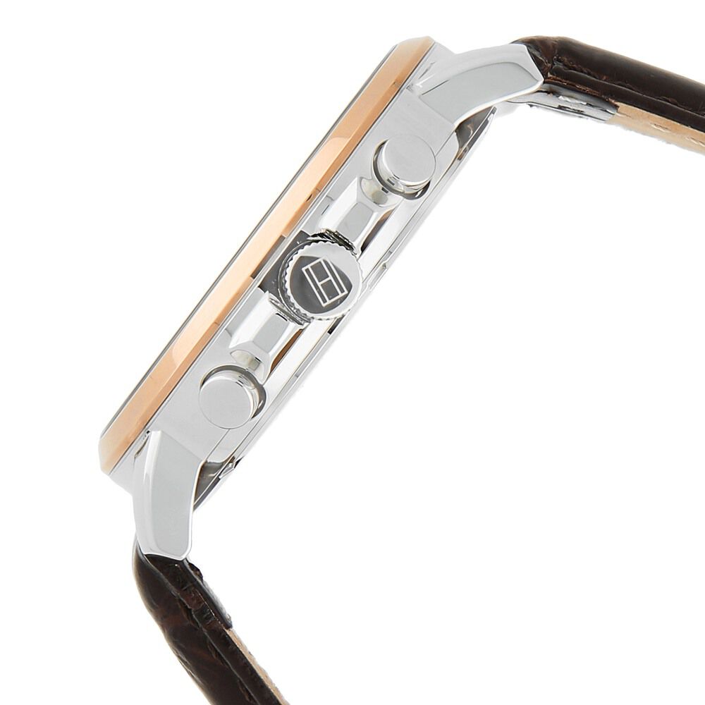 Tommy Hilfiger Quartz Multifunction Blue Dial Leather Strap Watch for Men-NCTH1791290W