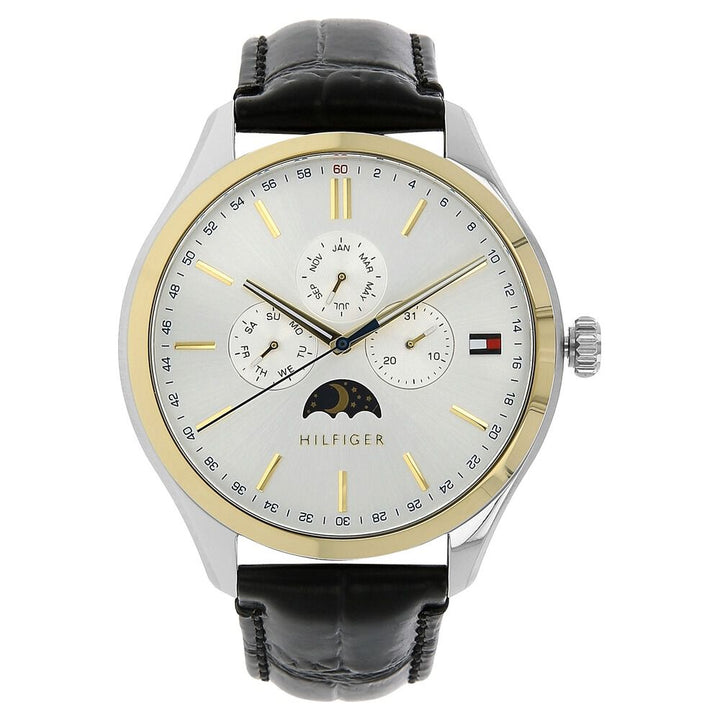 Tommy Hilfiger Quartz Multifunction White Dial Leather Strap Watch for Men-NCTH1791305