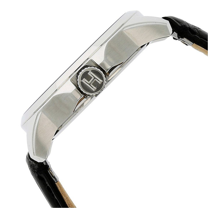 Tommy Hilfiger Quartz Analog Black Dial Leather Strap Watch for Men-TH1791321J