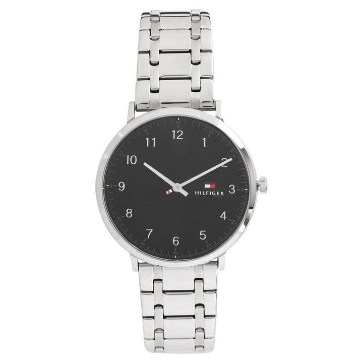 Tommy Hilfiger Quartz Analog Black Dial Stainless Steel Strap Watch for Men-NCTH1791336W
