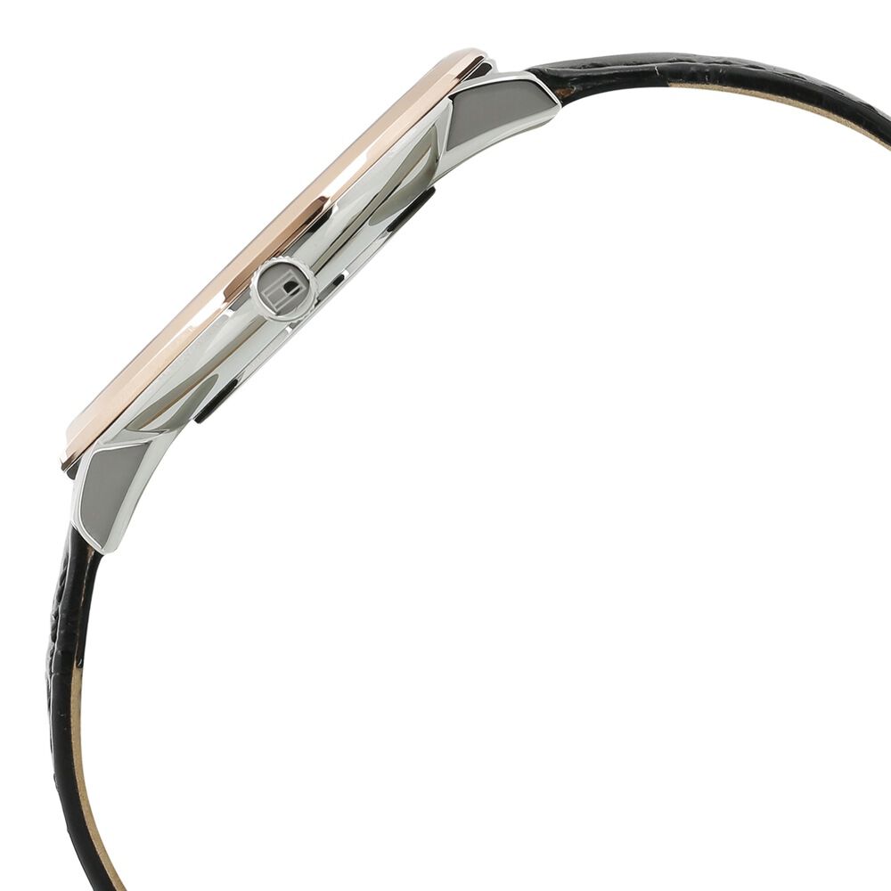 Tommy Hilfiger Quartz Analog Black Dial Leather Strap Watch for Men-NCTH1791339W