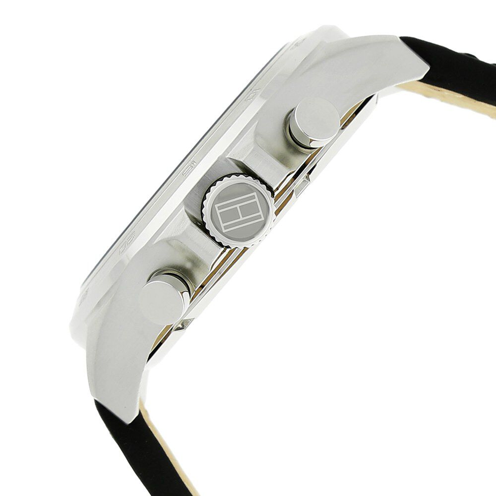 Tommy Hilfiger Quartz Multifunction Blue Dial Leather Strap Watch for Men-NCTH1791346W