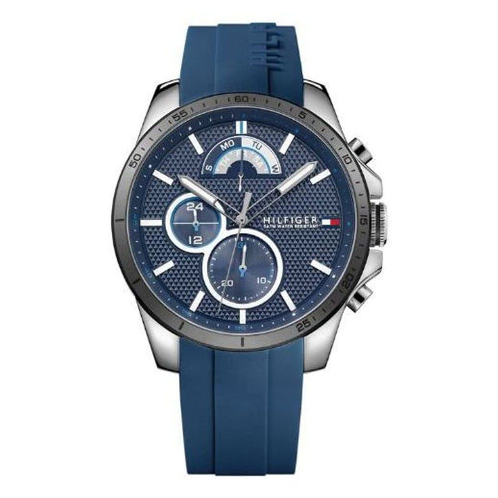 Tommy Hilfiger Blue Dial Silicone Strap Watch for Men-NCTH1791350