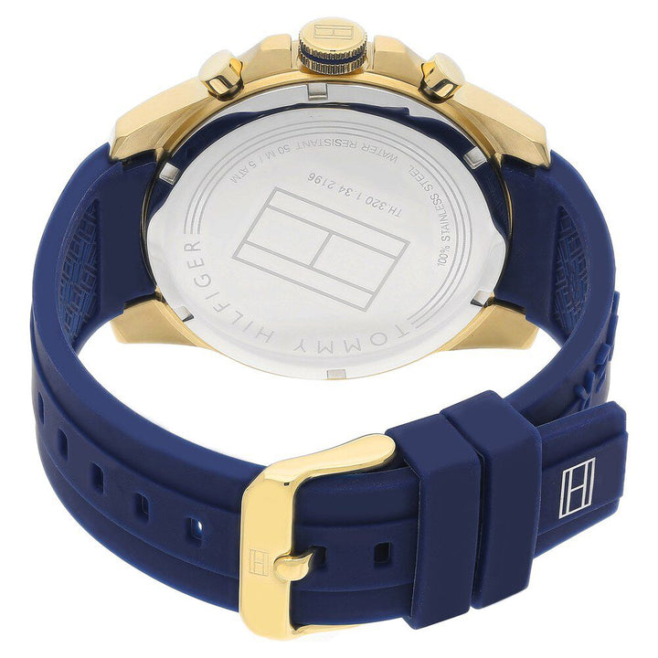 Tommy Hilfiger Quartz Multifunction White Dial Silicone Strap Watch for Men NETH1791353