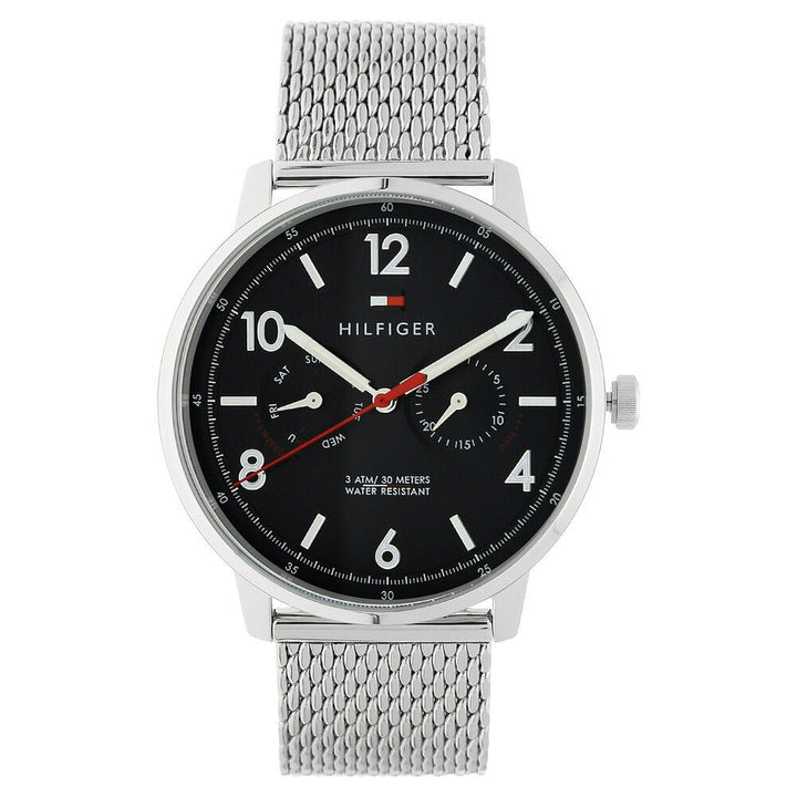 Tommy Hilfiger Quartz Multifunction Blue Dial Stainless Steel Strap Watch for Men-NCTH1791354W