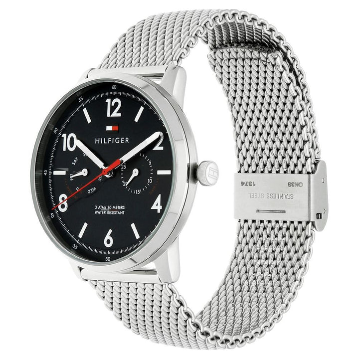 Tommy Hilfiger Quartz Multifunction Blue Dial Stainless Steel Strap Watch for Men-NCTH1791354W