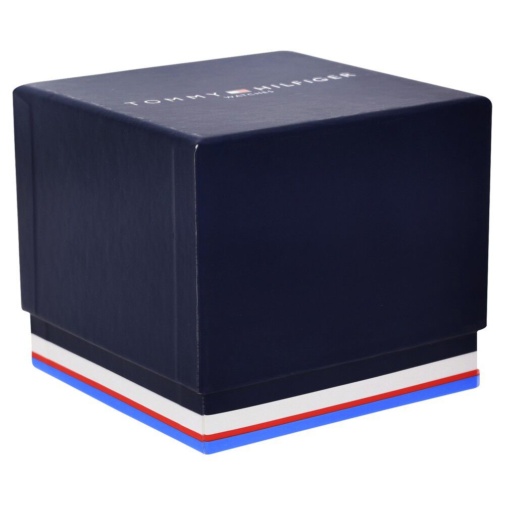 Tommy Hilfiger Quartz Multifunction Black Dial Leather Strap Watch for Men-NCTH1791356W