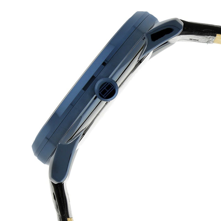 Tommy Hilfiger Quartz Multifunction Black Dial Leather Strap Watch for Men-TH1791359