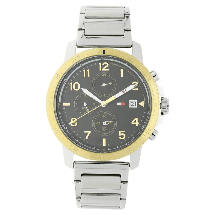 Tommy Hilfiger Quartz Analog Black Dial Stainless Steel Strap Watch for Men-NCTH1791361