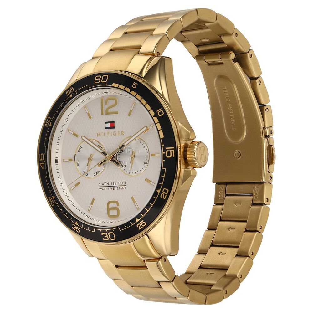 Tommy Hilfiger Quartz Multifunction Silver Dial Stainless Steel Strap Watch for Men-NETH1791365