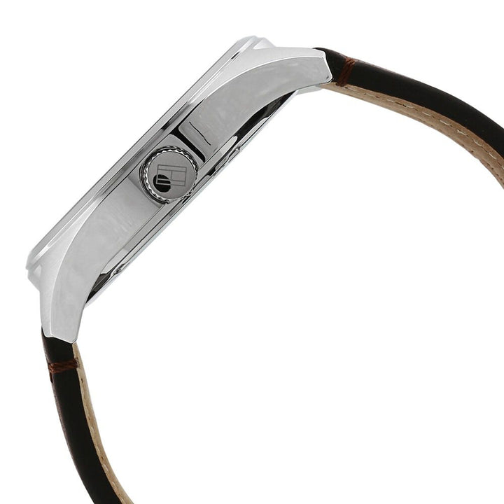 Tommy Hilfiger Quartz Analog Black Dial Leather Strap Watch for Men-NTH1791371