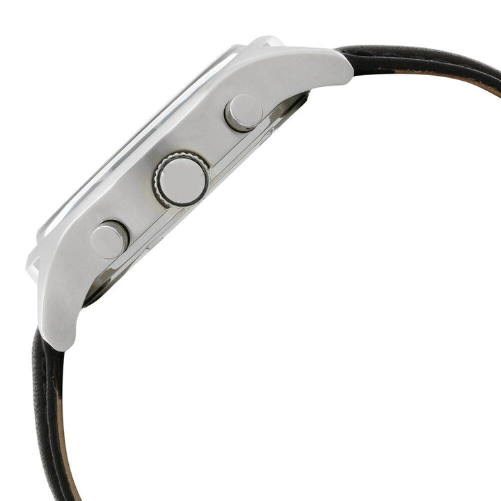 Tommy Hilfiger Quartz Analog Black Dial Leather Strap Watch for Men-NCTH1791388