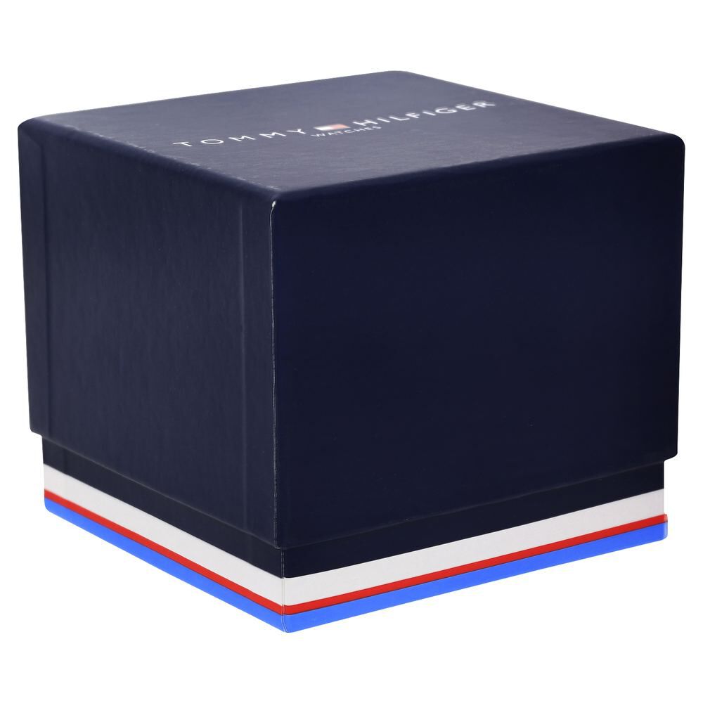 Tommy Hilfiger Quartz Multifunction Blue Dial Leather Strap Watch for Men-NCTH1791391W