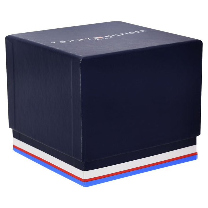 Tommy Hilfiger Quartz Multifunction Blue Dial Leather Strap Watch for Men-NCTH1791391W