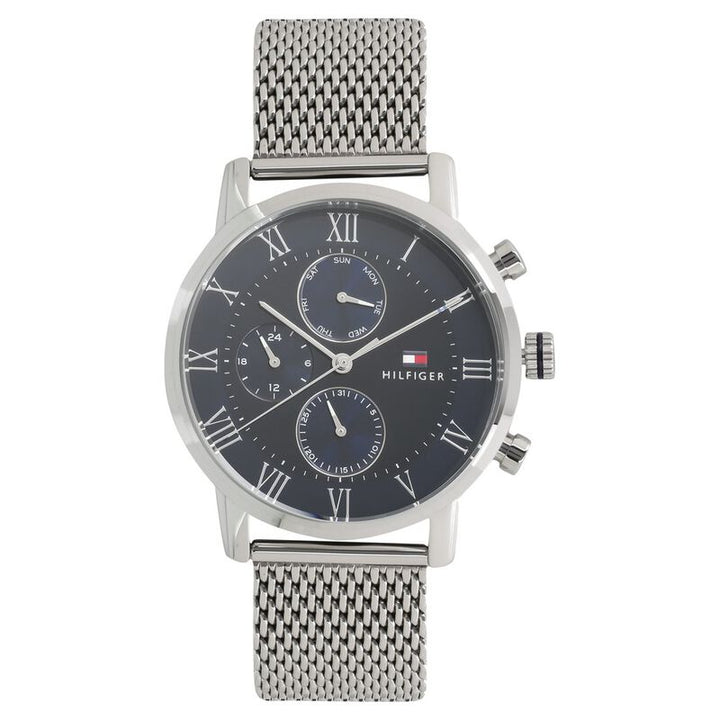 Tommy Hilfiger Quartz Multifunction Blue Dial Metal Strap Watch For Men