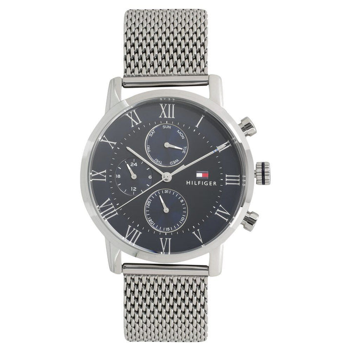 Tommy Hilfiger Quartz Multifunction Blue Dial Metal Strap Watch for Men-NTTH1791398