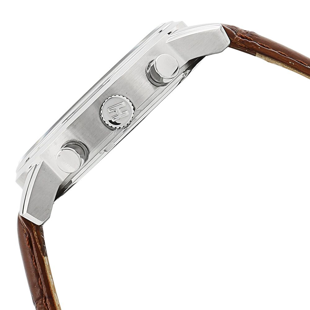 Tommy Hilfiger Multifunction Silver Dial Leather Strap Watch for Men-NTTH1791400
