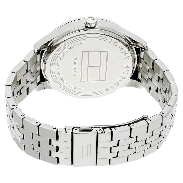 Tommy Hilfiger Quartz Multifunction Blue Dial Stainless Steel Strap Watch for Men-NCTH1791416W