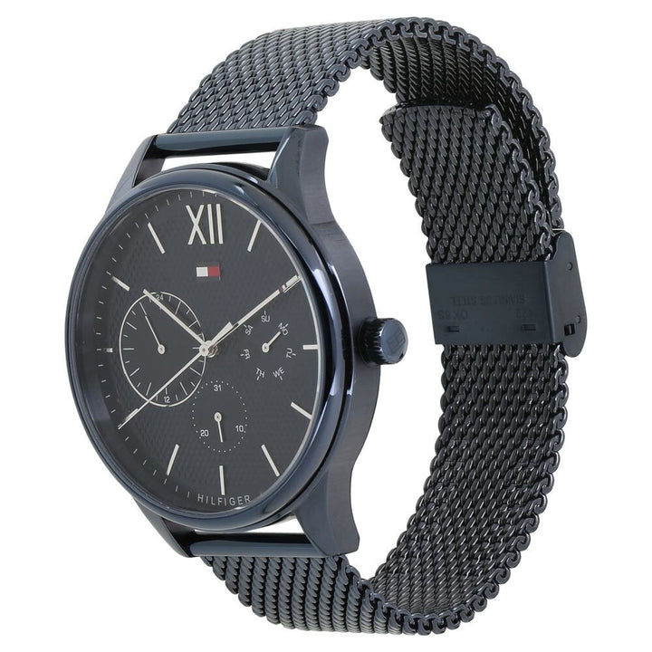 Tommy Hilfiger Quartz Multifunction Blue Dial Metal Strap Watch For Men