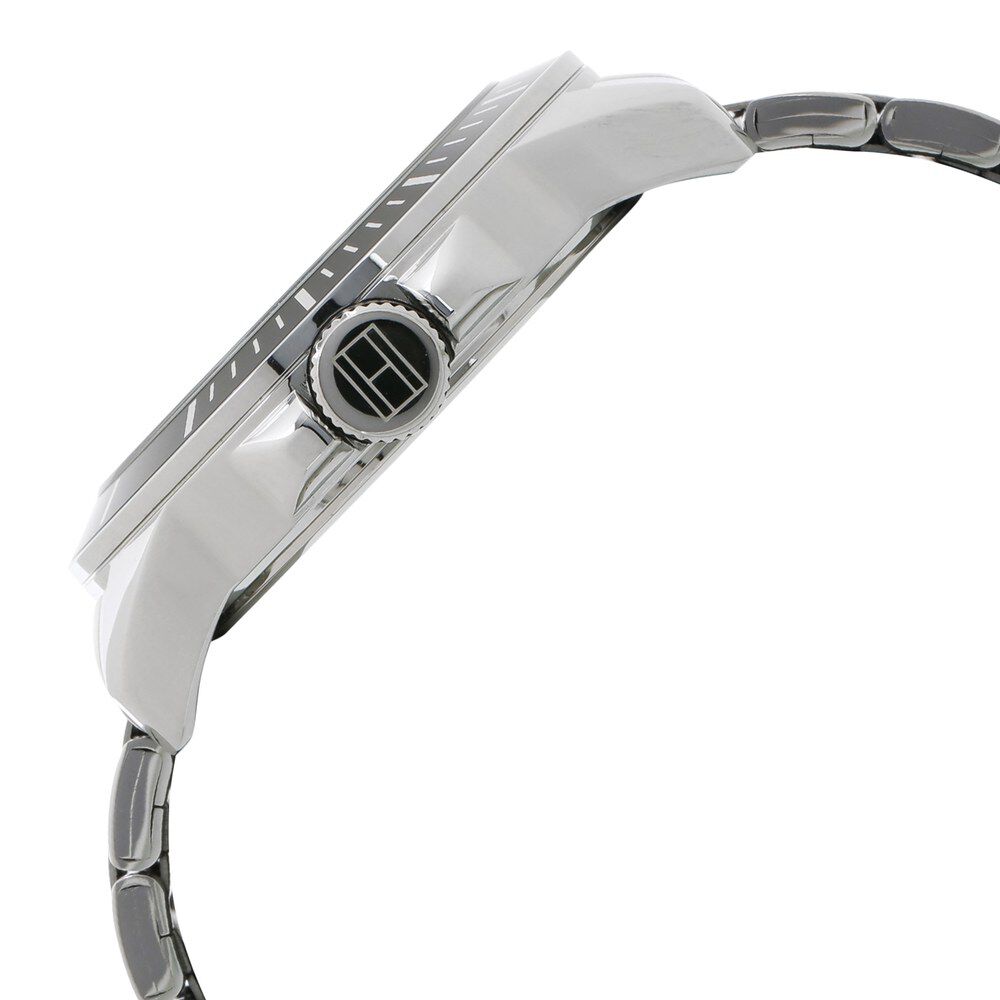 Tommy Hilfiger Quartz Analog Black Dial Metal Strap Watch for Men-NCTH1791442W