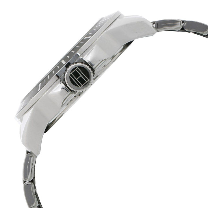 Tommy Hilfiger Quartz Analog Black Dial Metal Strap Watch for Men-NCTH1791442W