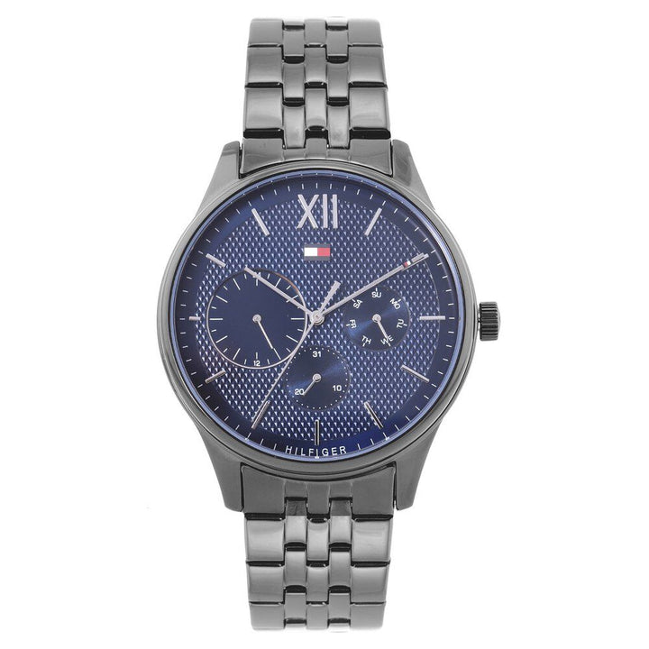 Tommy Hilfiger Quartz Multifunction Blue Dial Stainless Steel Strap Watch for Men-NCTH1791454W