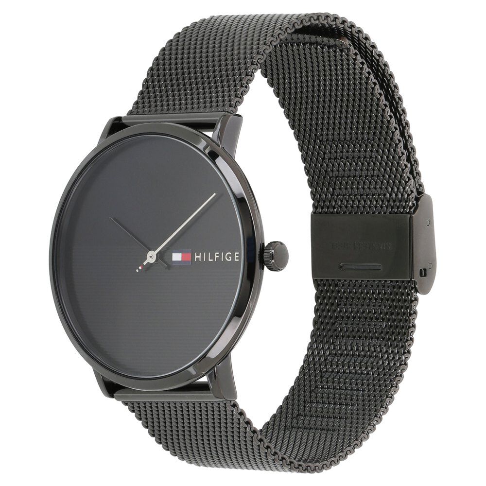 Tommy Hilfiger Quartz Analog Black Dial Metal Strap Watch for Men-NTTH1791464