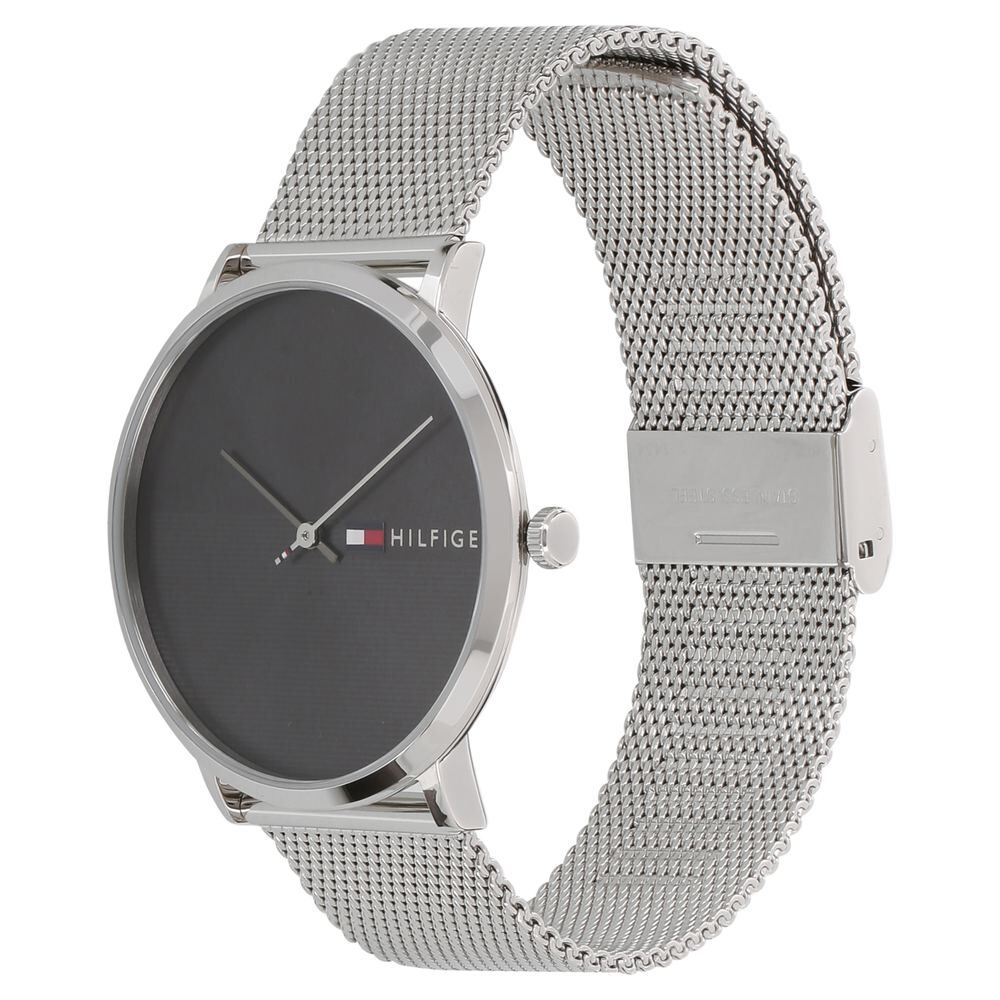 Tommy Hilfiger Quartz Analog Grey Dial Metal Strap Watch for Men-NCTH1791465