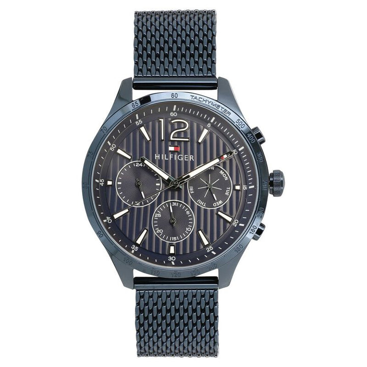 Tommy Hilfiger Quartz Multifunction Blue Dial Metal Strap Watch For Men