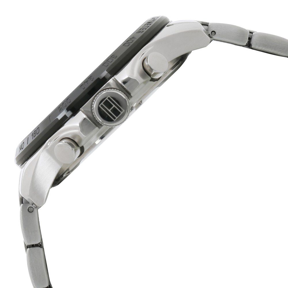 Tommy Hilfiger Quartz Multifunction Black Dial Metal Strap Watch for Men-NCTH1791472W