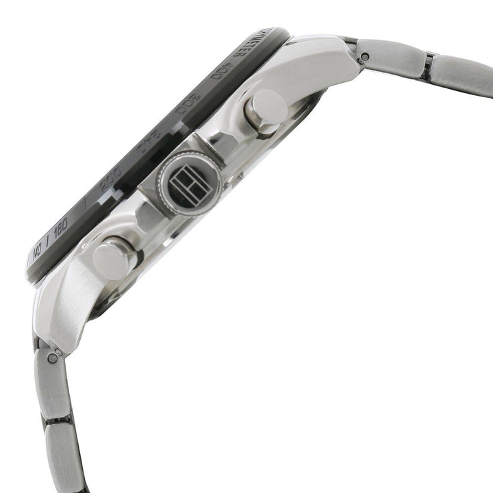 Tommy Hilfiger Quartz Multifunction Black Dial Metal Strap Watch for Men-NCTH1791472W