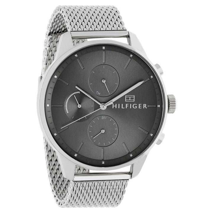 Tommy Hilfiger Quartz Multifunction Grey Dial Stainless Steel Strap Watch for Men-NCTH1791484W