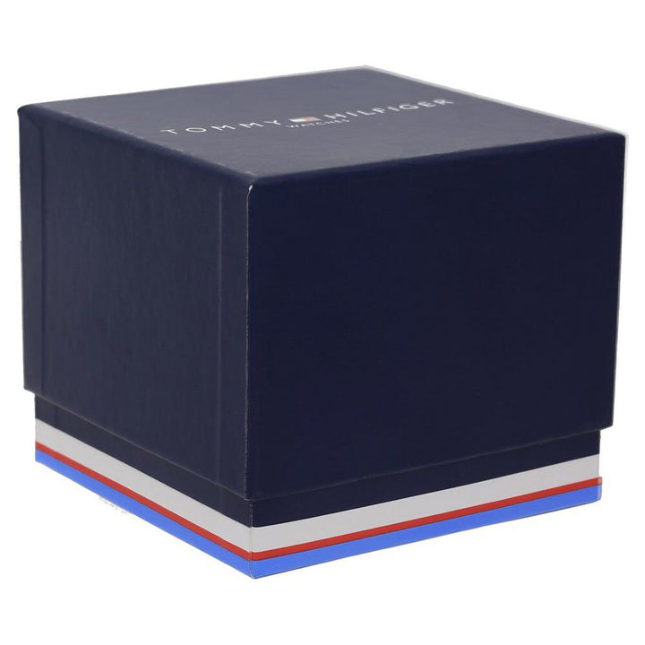 Tommy Hilfiger Quartz Analog with Date Silver Dial Leather Strap Watch for Men-NCTH1791495W