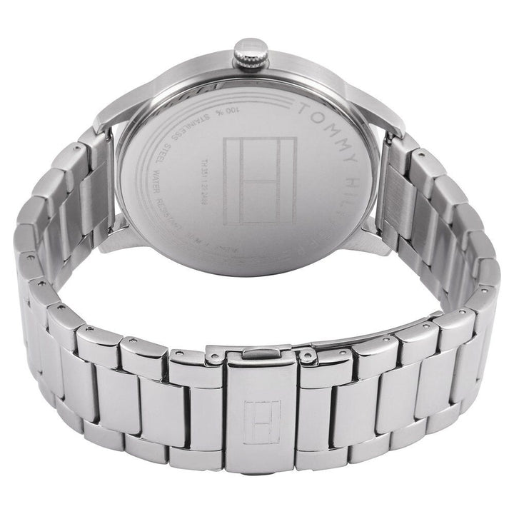 Tommy Hilfiger Quartz Analog with Date Grey Dial Stainless Steel Strap Watch for Men-NCTH1791498W