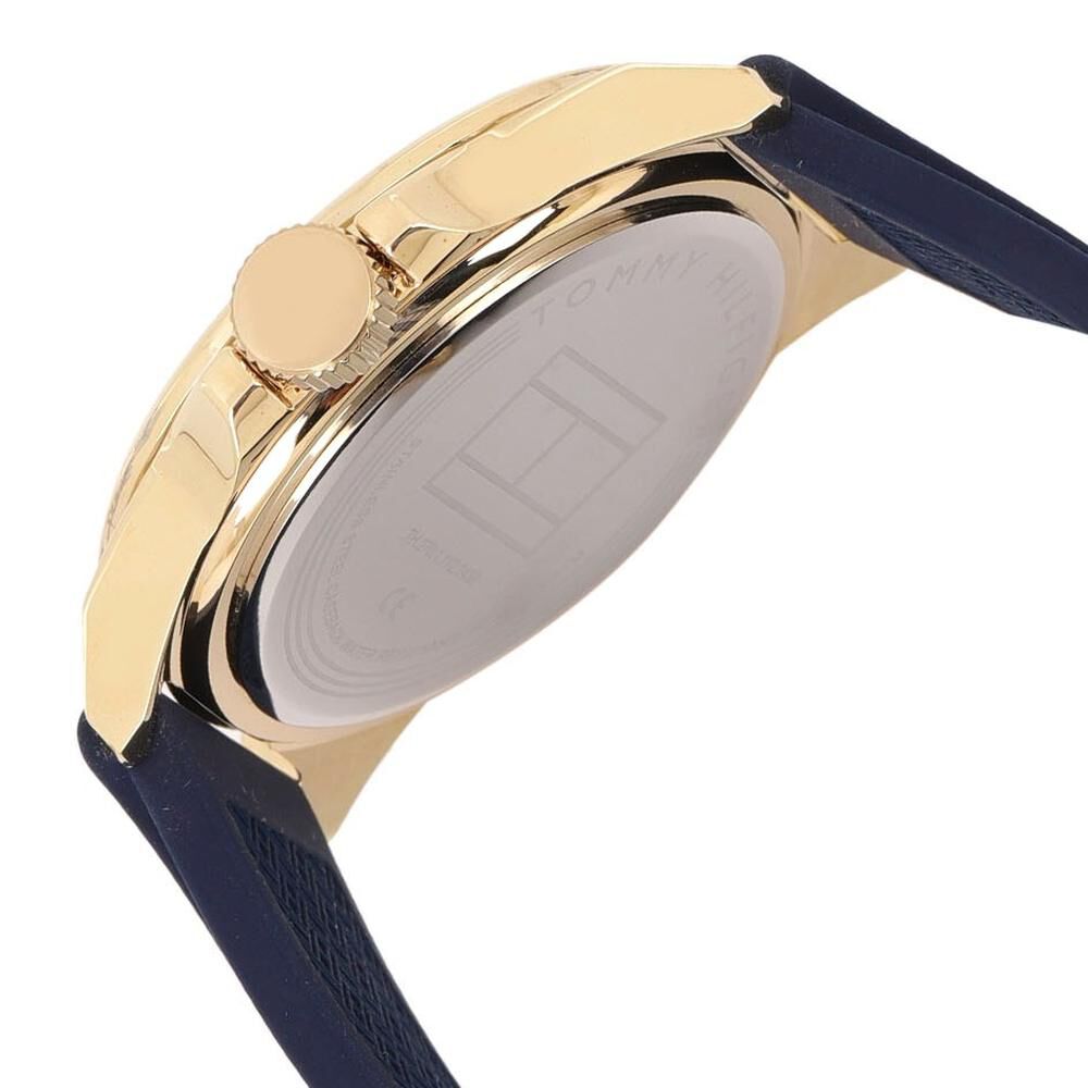 Tommy Hilfiger Quartz Analog Blue Dial Silicone Strap Watch for Men-NCTH1791503