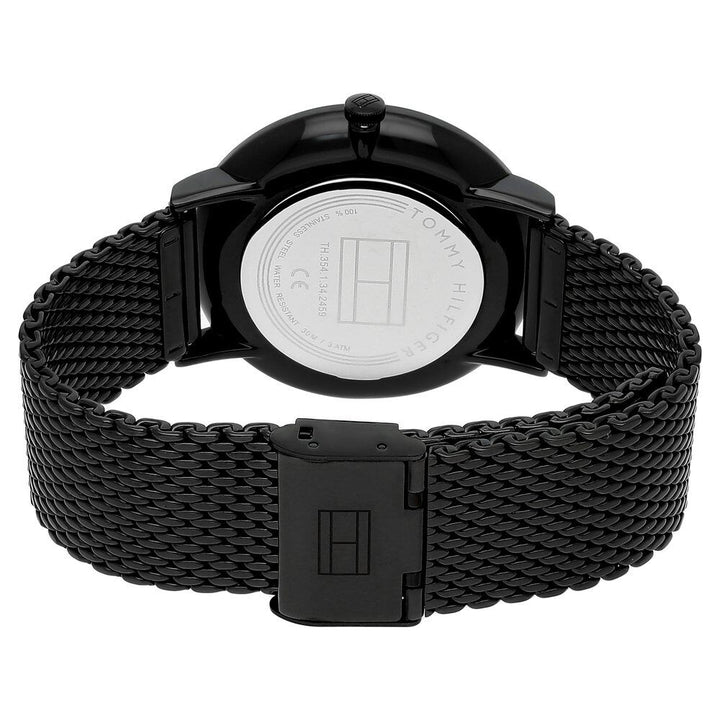 Tommy Hilfiger Quartz Multifunction Black Dial Metal Strap Watch for Men-NETH1791507