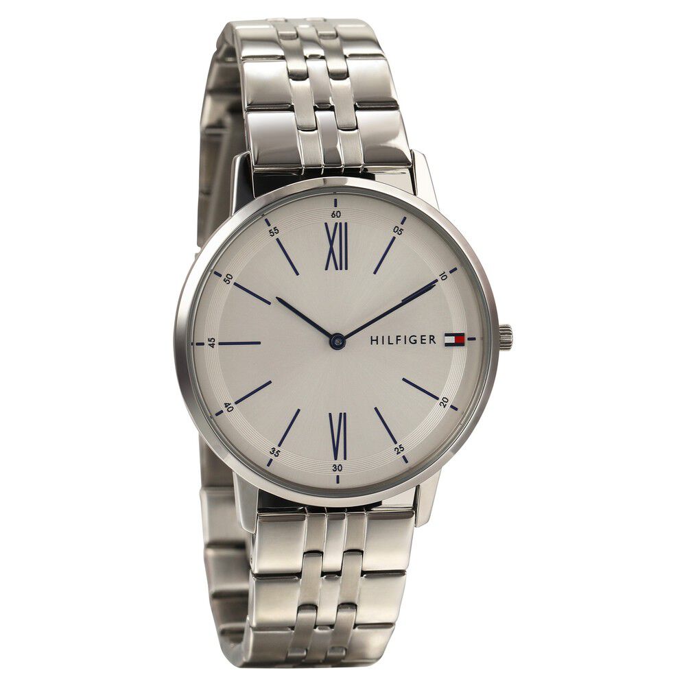 Tommy Hilfiger Quartz Analog White Dial Stainless Steel Strap Watch for Men NSTH1791511W