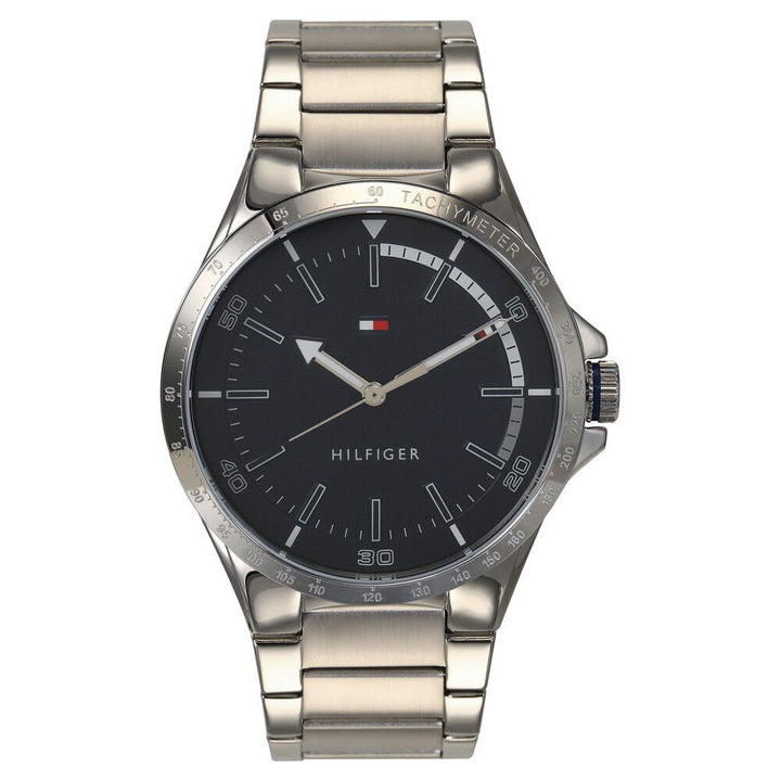 Tommy Hilfiger Quartz Analog Blue Dial Stainless Steel Strap Watch for Men-NCTH1791524W