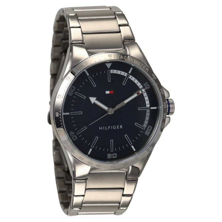 Tommy Hilfiger Quartz Analog Blue Dial Stainless Steel Strap Watch for Men-NCTH1791524W