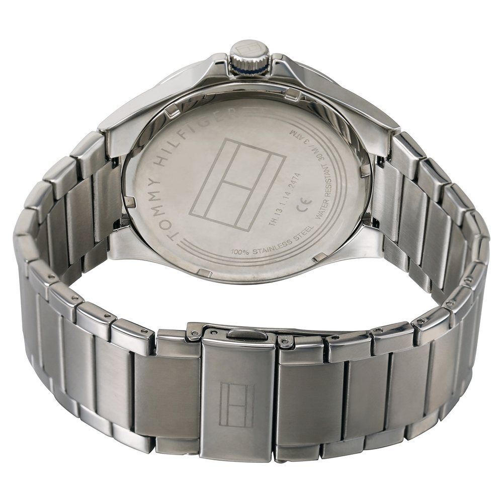 Tommy Hilfiger Quartz Analog Blue Dial Stainless Steel Strap Watch for Men-NCTH1791524W