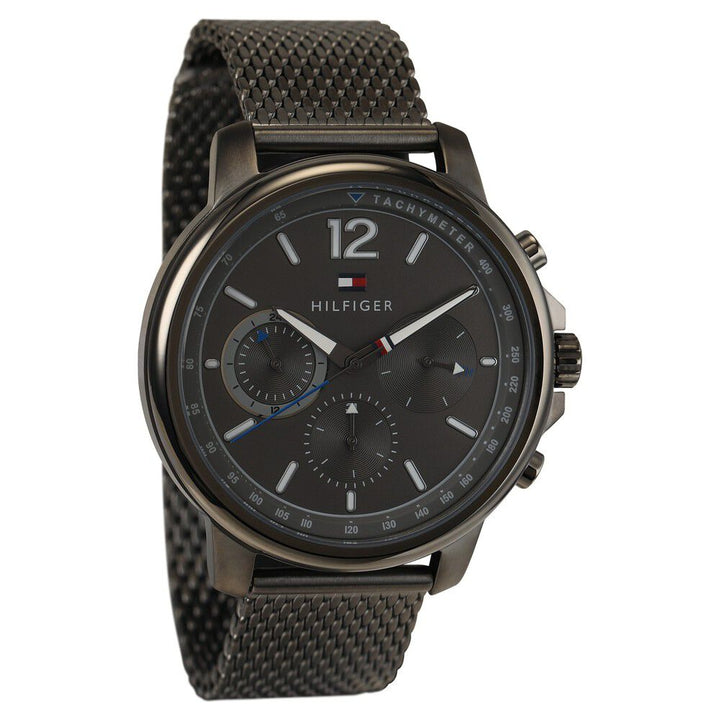 Tommy Hilfiger Quartz Multifunction Grey Dial Stainless Steel Strap Watch for Men-NCTH1791530W