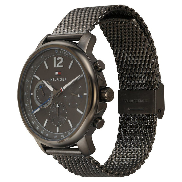 Tommy Hilfiger Quartz Multifunction Grey Dial Stainless Steel Strap Watch for Men-NCTH1791530W