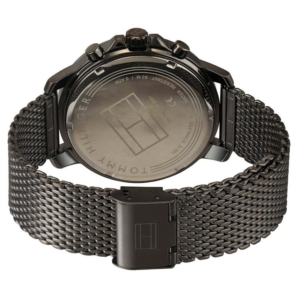 Tommy Hilfiger Quartz Multifunction Grey Dial Stainless Steel Strap Watch for Men-NCTH1791530W