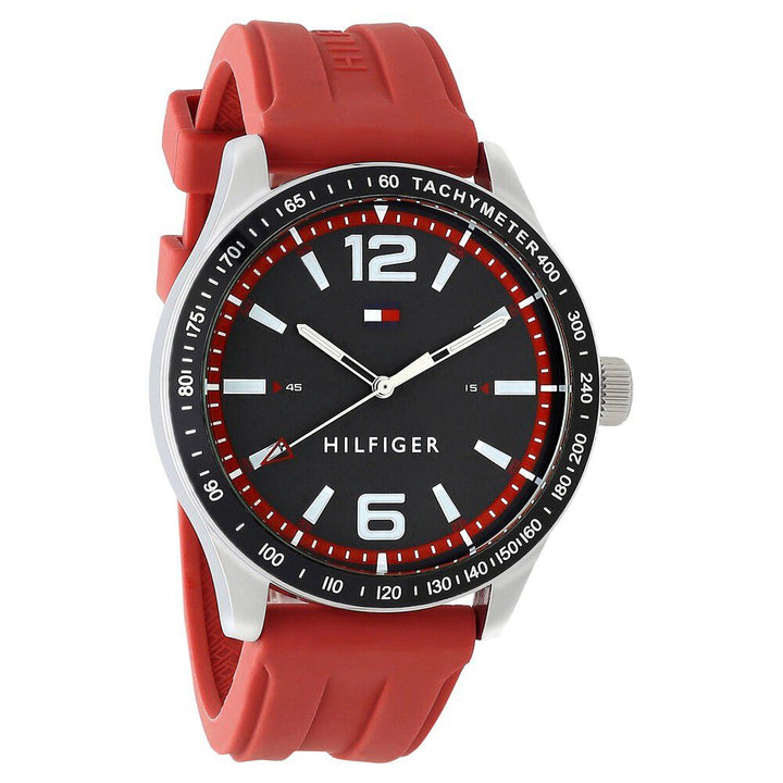 Tommy Hilfiger Quartz Analog Grey Dial Silicone Strap Watch for Men-NCTH1791535