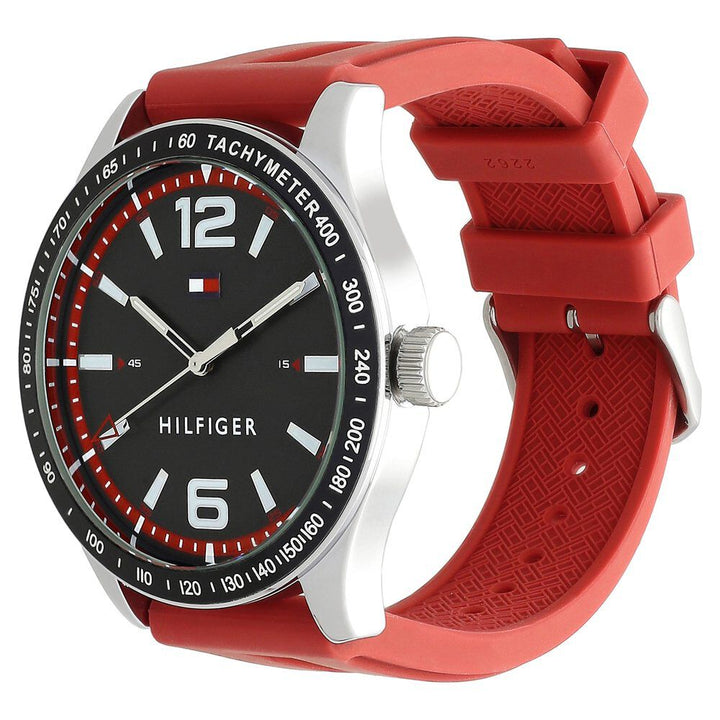 Tommy Hilfiger Quartz Analog Grey Dial Silicone Strap Watch for Men-NCTH1791535