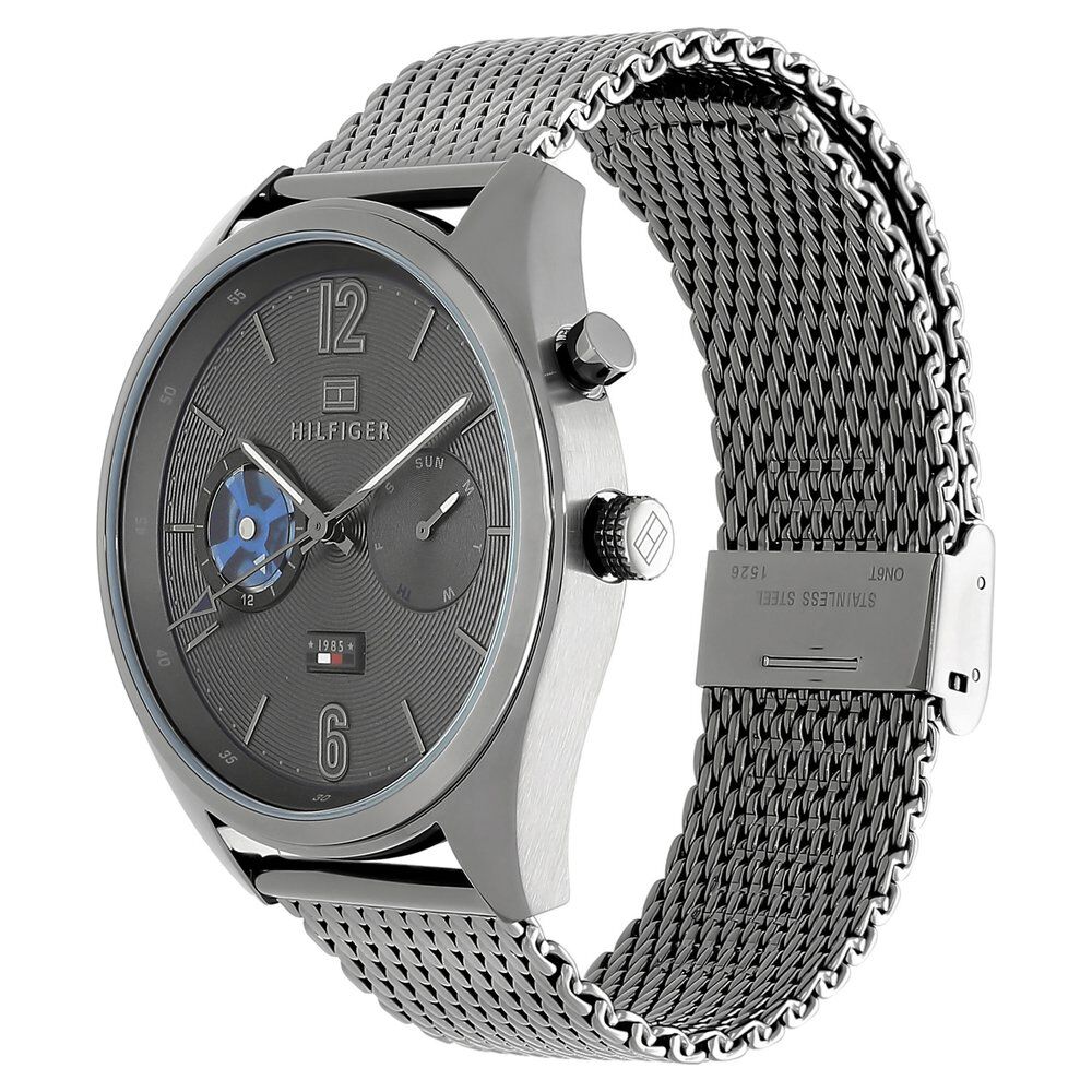 Tommy Hilfiger Quartz Analog Grey Dial Stainless Steel Strap Watch for Men-NCTH1791546W