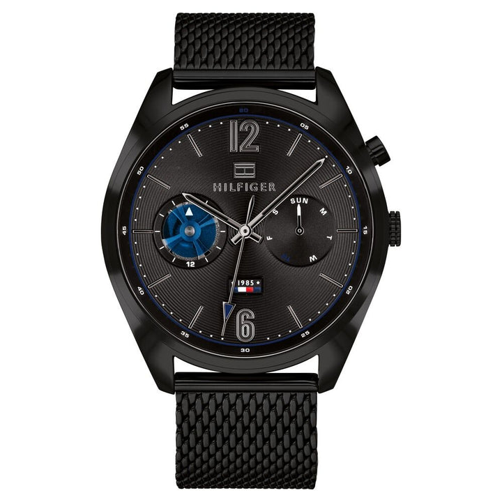 Tommy Hilfiger Quartz Analog Black Dial Metal Strap Watch for Men-NCTH1791547W