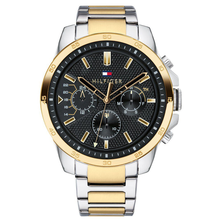 Tommy Hilfiger Quartz Analog Black Dial Stainless Steel Strap Watch for Men-NCTH1791559W